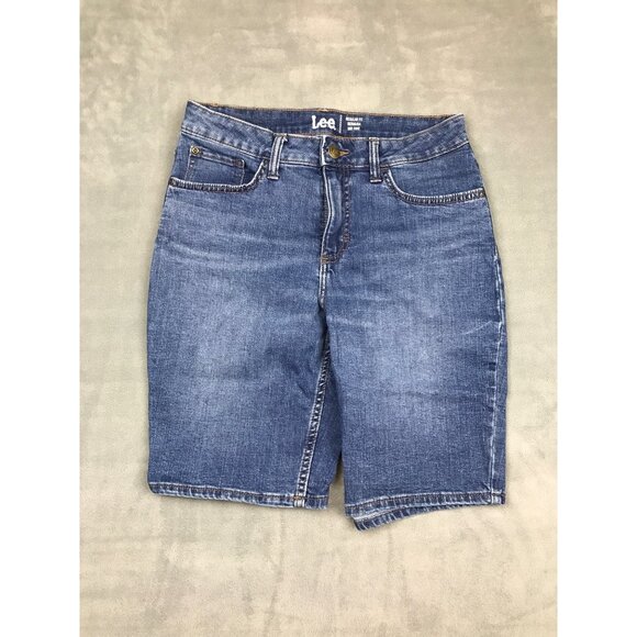 Lee | Shorts | Lee Jean Bermuda Shorts Womens 8 3x0 Regular Fit Mid ...